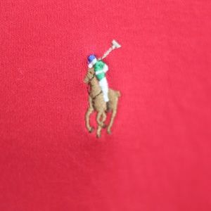 Men's red Polo Ralph Lauren shirt